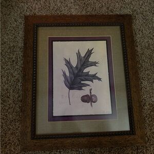 Vintage Black Oak Leaf